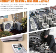 View BACOENG Vakuumpumpe klimaanlage Set für HVAC/Auto AC Kältemittelaufladung, Klimaanlage Auto Befüllen Set Ideal für R134A R410A R407C R32 image 6