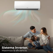 View Cecotec Aire Acondicionado Split AirClima 9000 Smartfresh. 9000 BTU, Motor DC, Bomba de Calor, Mando a distancia, Pantalla LED, Sistema Inverter, 5 image 5