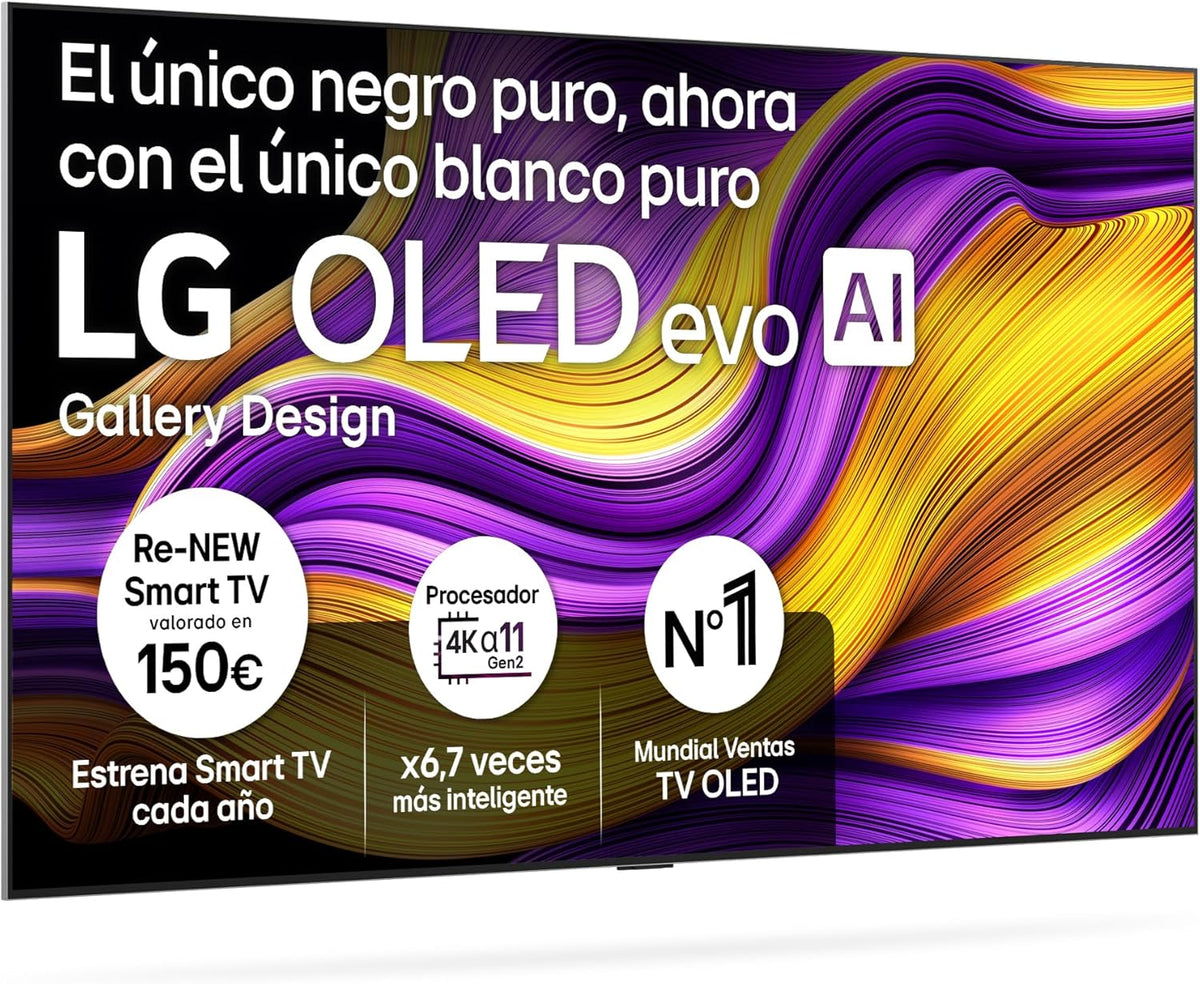 LG OLED65C54LA - TV 65", OLED EVO 4K, Smart TV AI C5, WebOS 25, Super Upscaling, Dolby Vision and Dolby Atmos, AMD FreeSync, Alexa/Google Assistant,