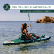 View HUIIKE Tabla Paddle Surf Hinchable con Accesorios Incluidos, Remo, Quillas, Inflador. Stand Up Paddle Board Gran Estabilidad y Resistencia. 305 x 84 x image 4