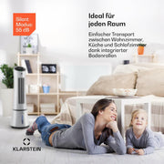 View Klarstein 4-in-1: Smart Luftkühler, Ventilator, Luftbefeuchter & Ionisation I 6 L Wassertank, Oszillation, 30 W, 210 m³/h, Timer I Klimagerät ohne image 4